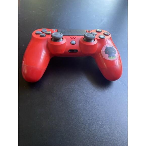 Sony PS4 PlayStation 4 Magma Red OEM Wireless Controller CUH-ZCT2U Tested WORKS - Picture 3 of 7